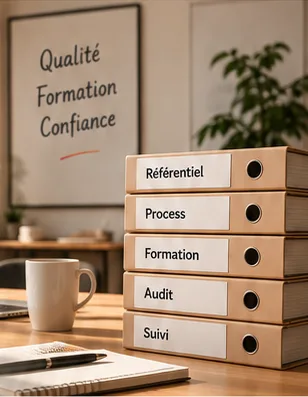 Classeurs Qualiopi : référentiel, process, formation, audit, suivi